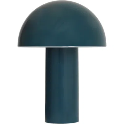 Brightech Celia 10" Portable Touch-controlled Outdoor Patio Mushroom Table Lamp In Green