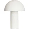 Brightech Celia 10" Portable Touch-controlled Outdoor Patio Mushroom Table Lamp In White