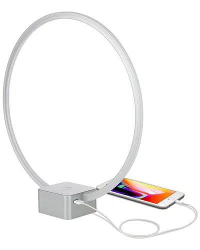 BRIGHTECH BRIGHTECH CIRCLE LED TABLE LAMP WITH USB PORT