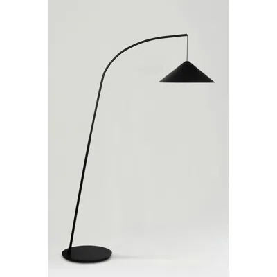 Brightech Devin 66" Modern Led Arc Floor Lamp With Hanging Black Metal Shade