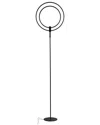 Brightech Eclipse Black Ring Led Floor Lamp In Black