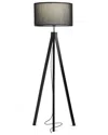 Brightech Eden Metal Led Tripod Floor Lamp In Black