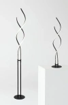 Brightech Embrace 60' Led Industrial 2-in-1 Table And Floor Lamp With Built-in Light Dimmer In Classic Black