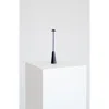 Brightech Enoki 12" Portable Usb-rechargeable Led Bistro Table Lamp With Slim Matte Black Stem And 3 In Black