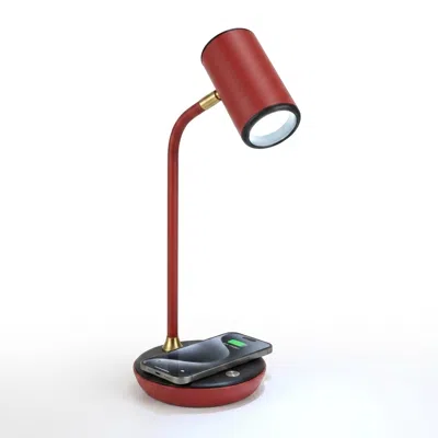 Brightech Ezra Red Table Lamp