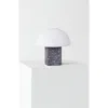 Brightech Gavin 10" Modern Speckled Concrete Led Desk Lamp In Gray