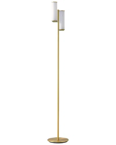 BRIGHTECH BRIGHTECH GEMINI BRASS LED FLOOR LAMP