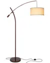 Brightech Grayson Bronze Led Floor Lamp In Bronze