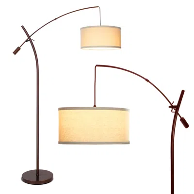 Brightech Grayson Led Floor Lamp In Orange
