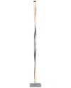 Brightech Helix Silver Led Floor Lamp In Silver
