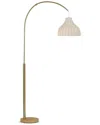 Brightech Lark Brass Led Floor Lamp In Brass