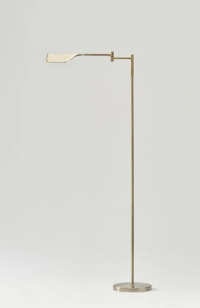 Brightech Leaf 53" Industrial Led Task Floor Lamp With Metal Empire Shade, 3-way Dimming