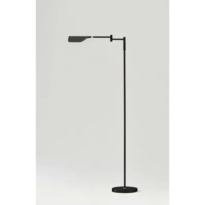 Brightech Leaf 53" Industrial Led Task Floor Lamp With Metal Empire Shade, 3-way Dimming