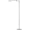 Brightech Leaf 53" Industrial Led Task Floor Lamp With Metal Empire Shade, 3-way Dimming In Silver