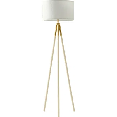 Brightech Levi 61" Modern Led Floor Lamp With Gold Accent, Bulb Included