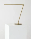 Brightech Libra 39" Dimmable Led Modern Desk Lamp With Usb Port And Adjustable Lamp Head In Brass