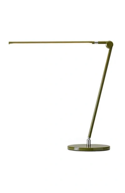 Brightech Libra 39" Dimmable Led Modern Desk Lamp With Usb Port And Adjustable Lamp Head In Green