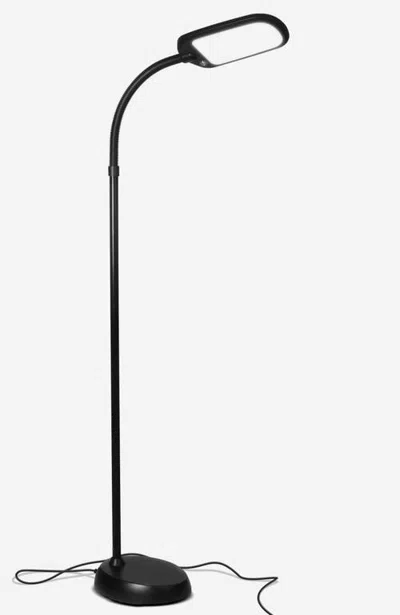 Brightech Litespan Slim 55" Led Floor Lamp With Adjustable Color Temperature And Built-in Dimmer In Black