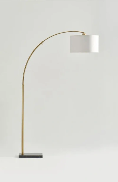 Brightech Logan 76" Modern Extendable Led Floor Lamp With Fabric Drum Shade, Bulb Included