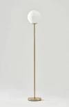 Brightech Luna 65" Modern Led Floor Lamp With Glass Globe Shade