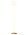 Brightech Luna Brass Orb Led Floor Lamp In Brass