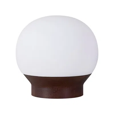 Brightech Marlow Desk Lamp Walnut In White