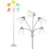 Brightech Medusa Led Floor Lamp With 5 Heads And 10 Interchangeable Shades
