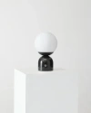 Brightech Mila 9.85" Marble Led Bedside Table Lamp With Built-in 3-way Dimmer In Classic Black