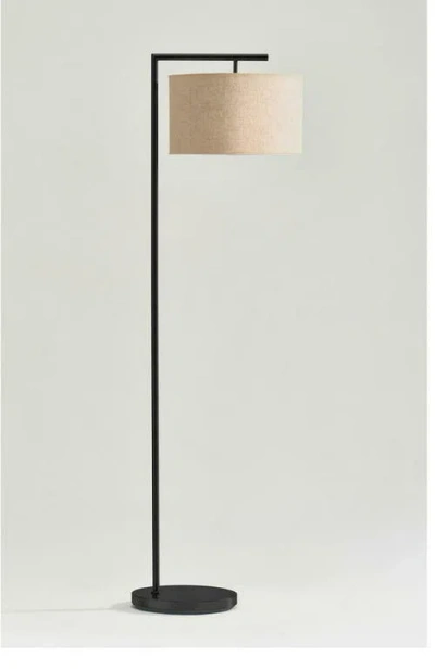 Brightech Montage Modern 60' Led Smart Home Compatible Floor Lamp In Black