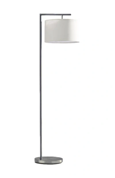 Brightech Montage Modern 60' Led Smart Home Compatible Floor Lamp In Silver