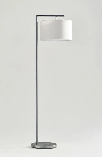 Brightech Montage Modern 60" Standing Led Floor Lamp With Fabric Drum Shade, Bulb Included