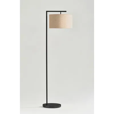 Brightech Montage Modern 60" Standing Led Floor Lamp With Fabric Drum Shade, Bulb Included
