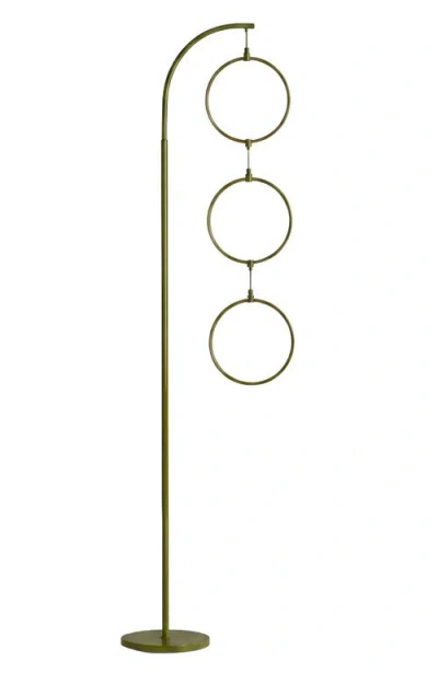 Brightech Nova 74" Novelty Halo Integrated Led Floor Lamp With 3-way Dimming In Green