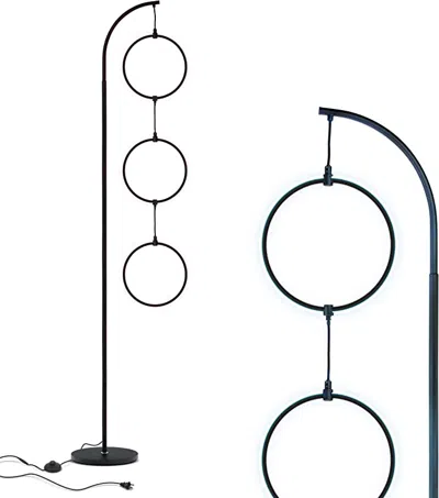 Brightech Nova Led Rgb Floor Lamp In Black