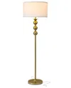 Brightech Riley Brass Led Floor Lamp In Brass