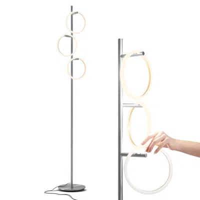 Brightech Saturn Floor Lamp - Silver In Metallic