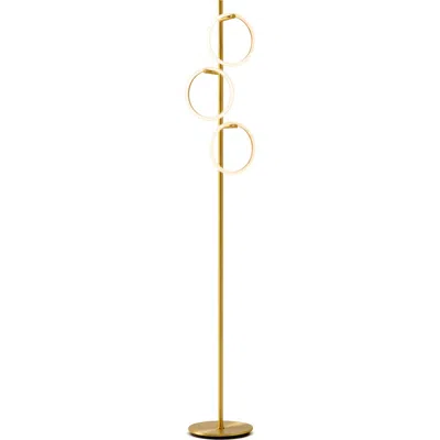 Brightech Saturn Led Floor Lamp In Gold