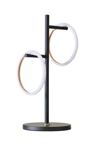 Brightech Saturn Rgb 21" Led Color-changing Modern Ring Table Lamp With Adjustable Heads And Built-i In Multi