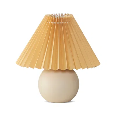 Brightech Serena Ceramic Led Table Lamp In Neutral