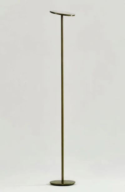 Brightech Sky 65" Modern Led Torchiere Floor Lamp With Adjustable Shade In Green