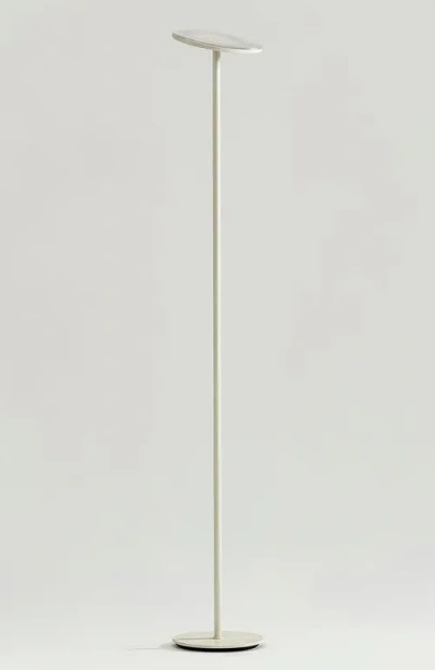 Brightech Sky 65" Modern Led Torchiere Floor Lamp With Adjustable Shade In White