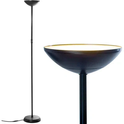 Brightech Skylite 65 In. Industrial Led Floor Lamp With Dimmer In Black