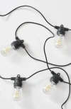 Brightech Solar-powered Weatherproof Led Spiral Filament  Heavy Duty Outdoor String Lights In Classic Black | 12 Bulbs