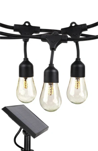 Brightech Solar-powered Weatherproof Led 48' Outdoor String Lights In Black