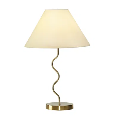 Brightech Squiggle Led Table Lamp - Black In Gold
