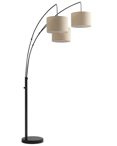 BRIGHTECH BRIGHTECH TRILAGE BLACK LED MARBLE FLOOR LAMP