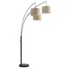 Brightech Trilage Black Led Marble Floor Lamp