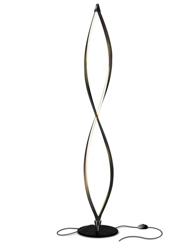 Brightech Twist Black Led Floor Lamp