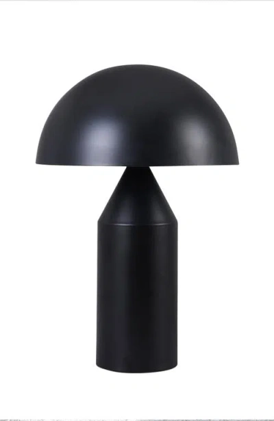 Brightech Venus 9.5" Modern Led Table Lamp With Dome Bowl Shade In Black