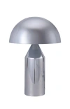 Brightech Venus 9.5" Modern Led Table Lamp With Dome Bowl Shade In Silver